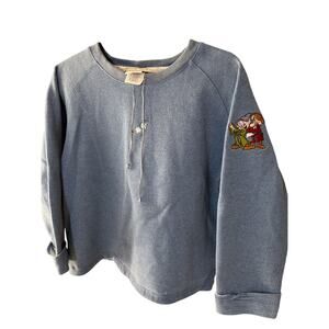 0149 Disney Store Grumpy Thermal Sweatshirt Blue M